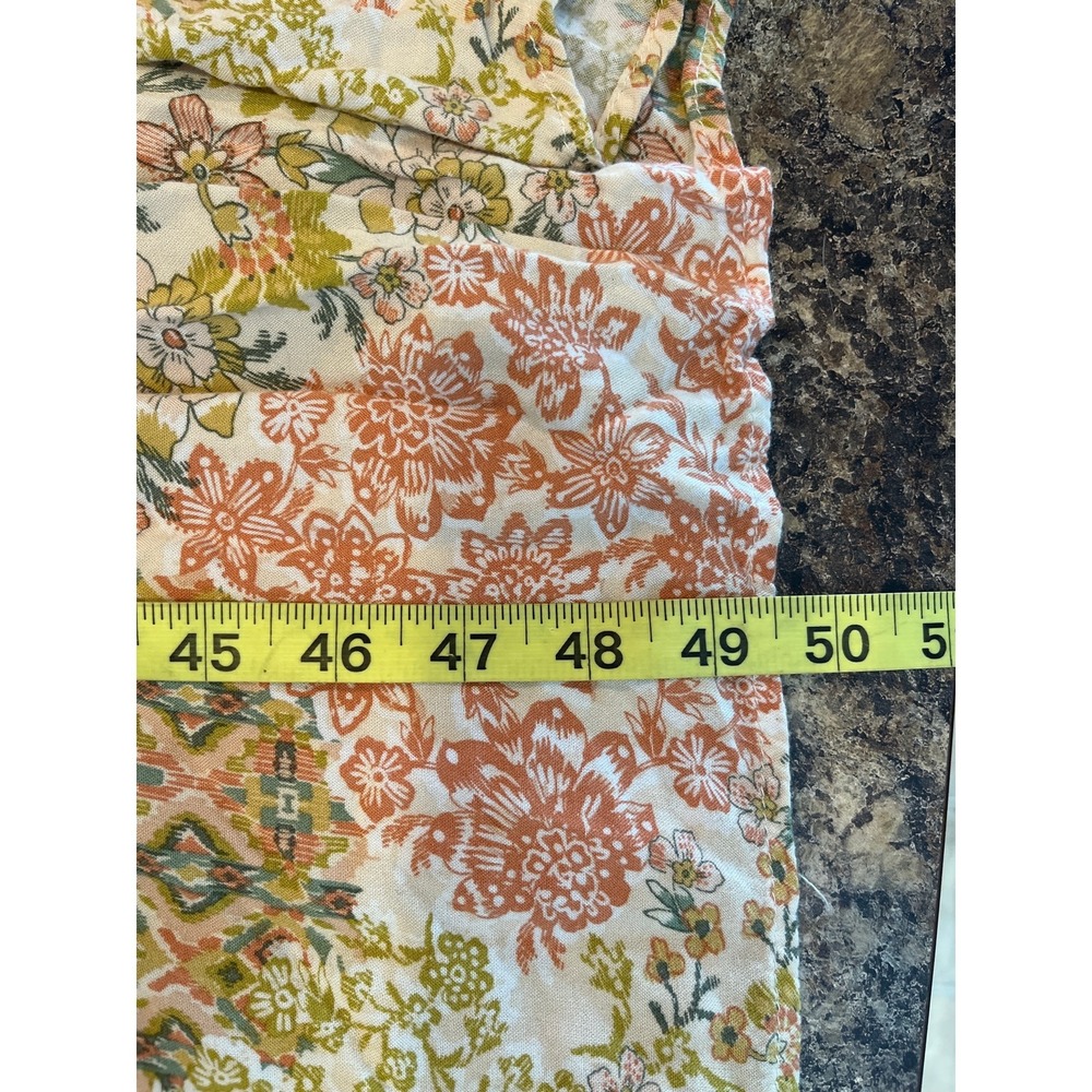 Boho Floral Maxi Dress Small Sleeveless Tiered Cottagecore Beach Flowy - Picture 12 of 12